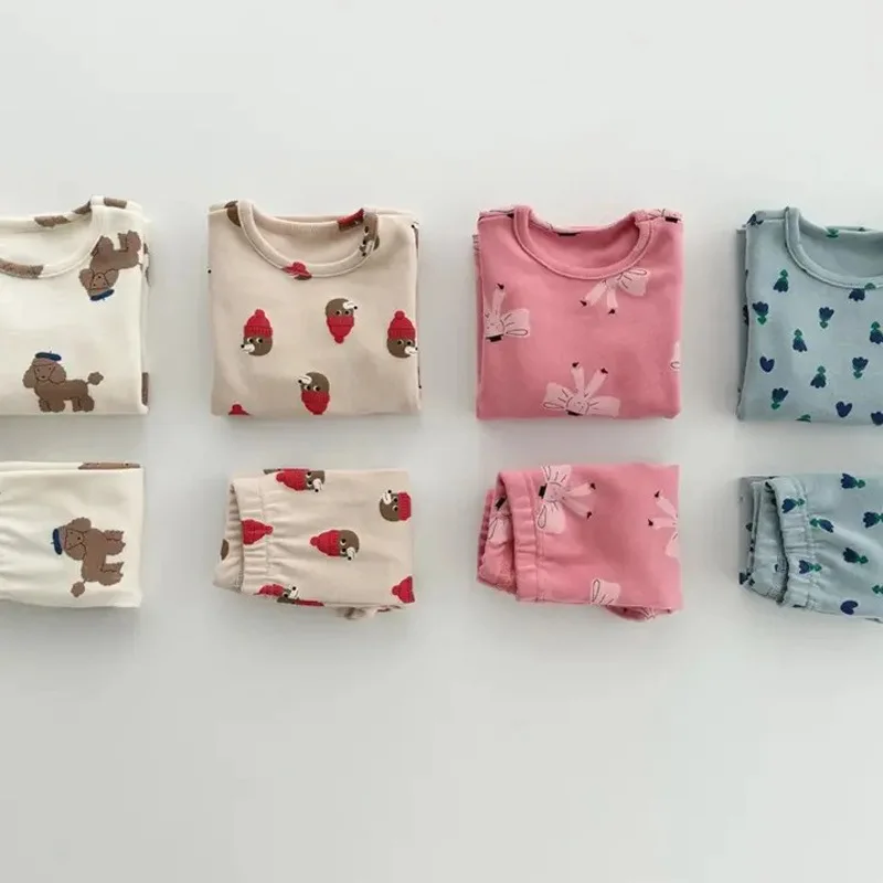 Autumn New Children Long Sleeve Home Clothing Set Cotton Boys Girls Cartoon Print Pajamas 2pcs Suit Baby Home Wear Kids Outfits
Autumn New Children Long Sleeve Home Clothing Set Cotton Boys Girls Cartoon Print Pajamas 2pcs Suit Baby Home Wear Kids Outfits