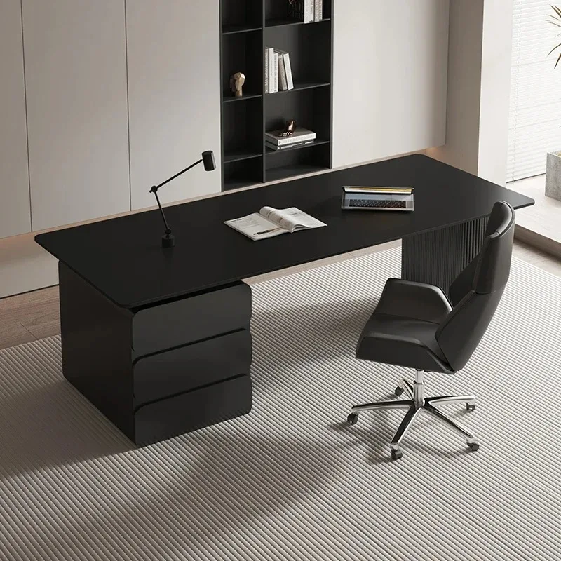 Designer Luxury Office Desk Aesthetic Reception Black Modern Office Desk Workstations Standing Escritorio Blanco Furniture
Designer Luxury Office Desk Aesthetic Reception Black Modern Office Desk Workstations Standing Escritorio Blanco Furniture