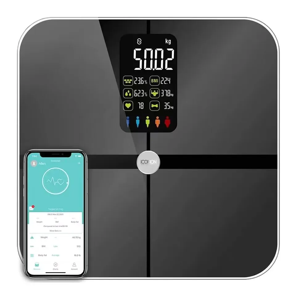 Electronic Blueteeth Body Fat Scale For Body Weight And Fat Extra Large LCD Display High Accurate Weight Bathroom Scale Digital
Electronic Blueteeth Body Fat Scale For Body Weight And Fat Extra Large LCD Display High Accurate Weight Bathroom Scale Digital