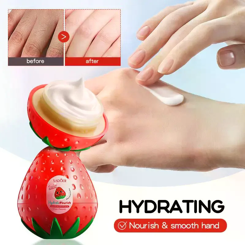 SADOER Mango Peach Aloe Vera Lemon Fruit Hand Cream Moisturizing Brightening Repairing Hand Creams For Hands Skin Care
SADOER Mango Peach Aloe Vera Lemon Fruit Hand Cream Moisturizing Brightening Repairing Hand Creams For Hands Skin Care