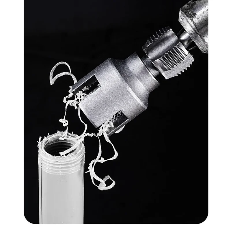 B17B Pipe Thread Cutting Tool Integrated Internal & External Pipe Threading Tool Electric Drill For PVC Pipe Threader Kit
B17B Pipe Thread Cutting Tool Integrated Internal & External Pipe Threading Tool Electric Drill For PVC Pipe Threader Kit