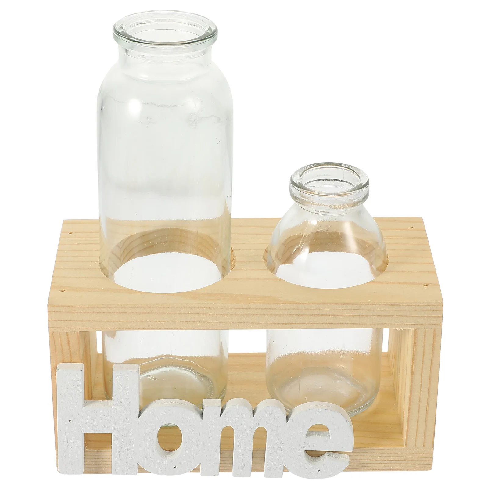 Glass Vase Hydroponic Water Planter Terrarium Wooden Flower Holder Home Decor Indoor Garden Tabletop Container Plants
Glass Vase Hydroponic Water Planter Terrarium Wooden Flower Holder Home Decor Indoor Garden Tabletop Container Plants