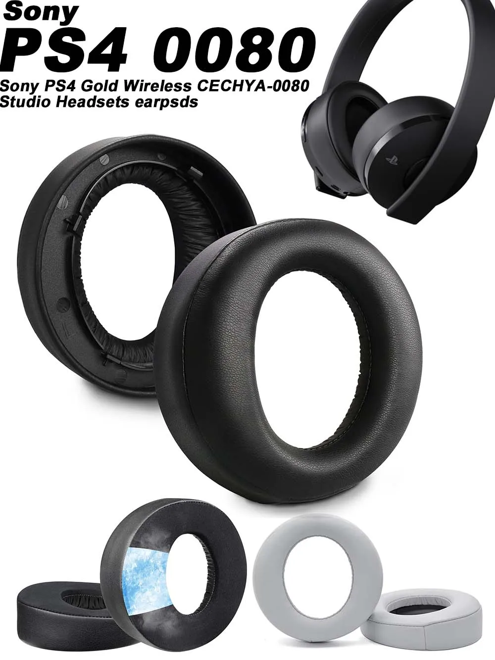 Replacement for Sony PS4 Gold Wireless CECHYA-0080 Studio Headsets Ear Pads Earphone Cushions Headphones Earmuff
Replacement for Sony PS4 Gold Wireless CECHYA-0080 Studio Headsets Ear Pads Earphone Cushions Headphones Earmuff