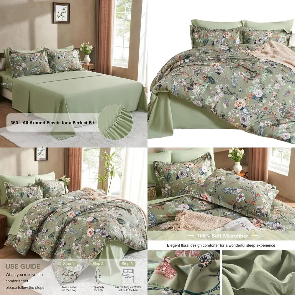 Комплект одеял королевского размера Sage Green: постельное белье из микрофибры с цветочным узором и бабочкой для комфорта в год
Комплект одеял королевского размера Sage Green: постельное белье из микрофибры с цветочным узором и бабочкой для комфорта в год