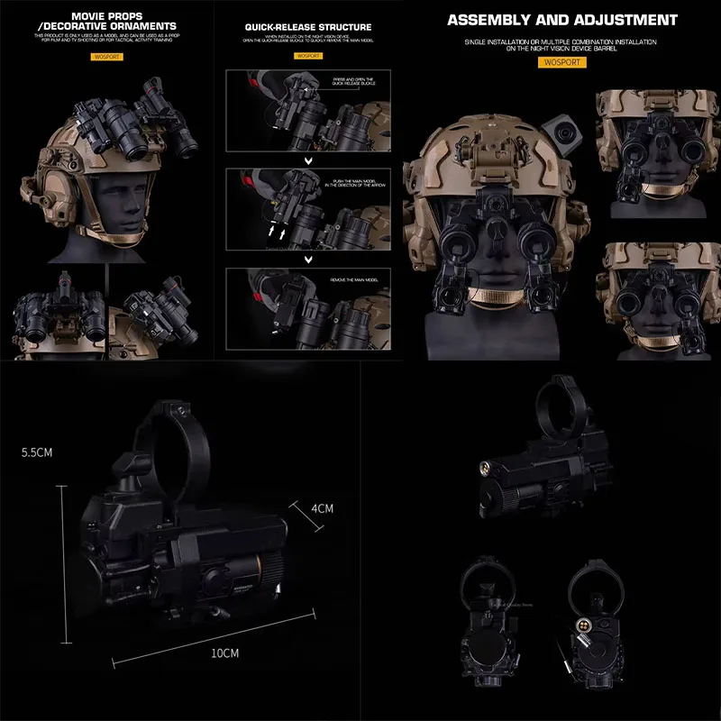 Tactical Nylon Night Vision Thermal Fusion NVG Training Model for PVS-14/31/15 and other night vision equipment
Tactical Nylon Night Vision Thermal Fusion NVG Training Model for PVS-14/31/15 and other night vision equipment