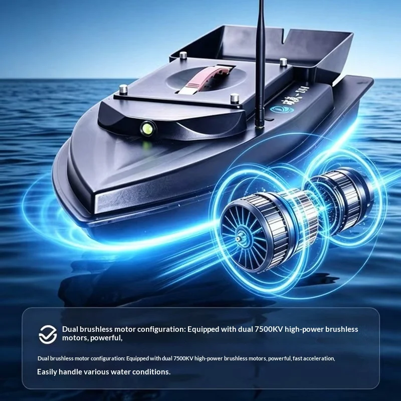 Рыболовная лодка Fish Lang с интеллектуальным дистанционным управлением, функцией разрывания волн, мощностью 24В, аварийным возвратом одной кнопкой и GPS-позиционированием
Рыболовная лодка Fish Lang с интеллектуальным дистанционным управлением, функцией разрывания волн, мощностью 24В, аварийным возвратом одной кнопкой и GPS-позиционированием
