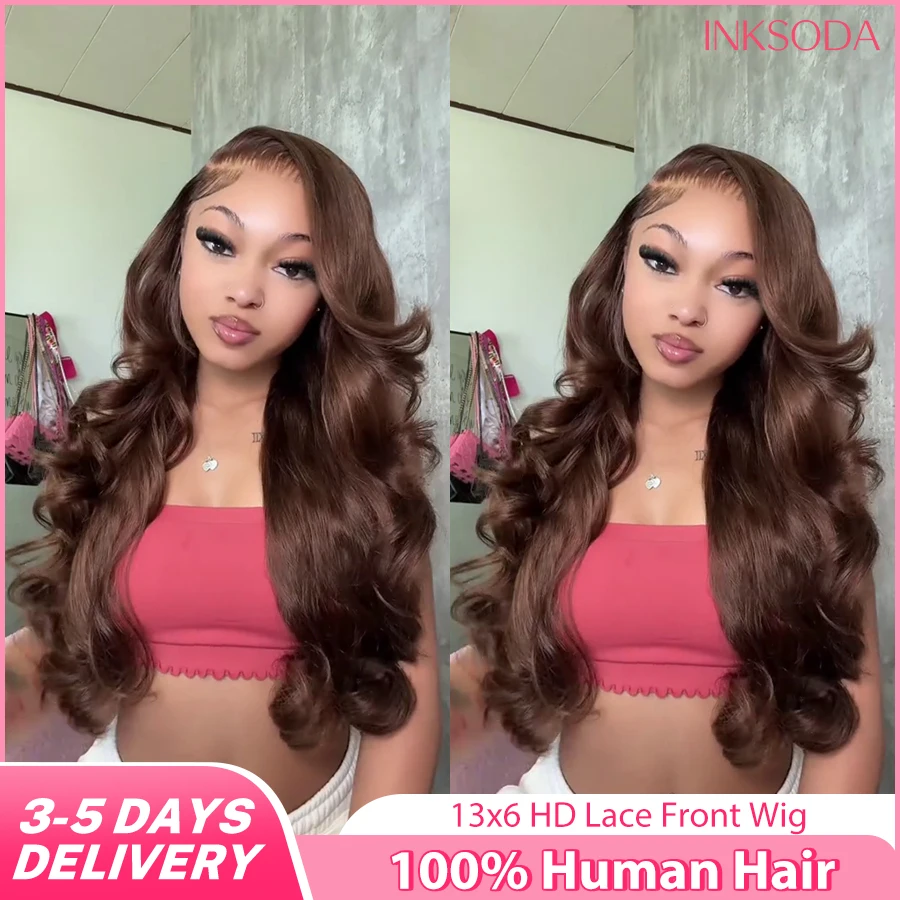 Chocolate Brown Lace Front Wig Transparent HD 13x6 Lace Frontal Wig 100% Colored Body Wave Human Hair Wigs 13x4 Lace Preplucked
Chocolate Brown Lace Front Wig Transparent HD 13x6 Lace Frontal Wig 100% Colored Body Wave Human Hair Wigs 13x4 Lace Preplucked