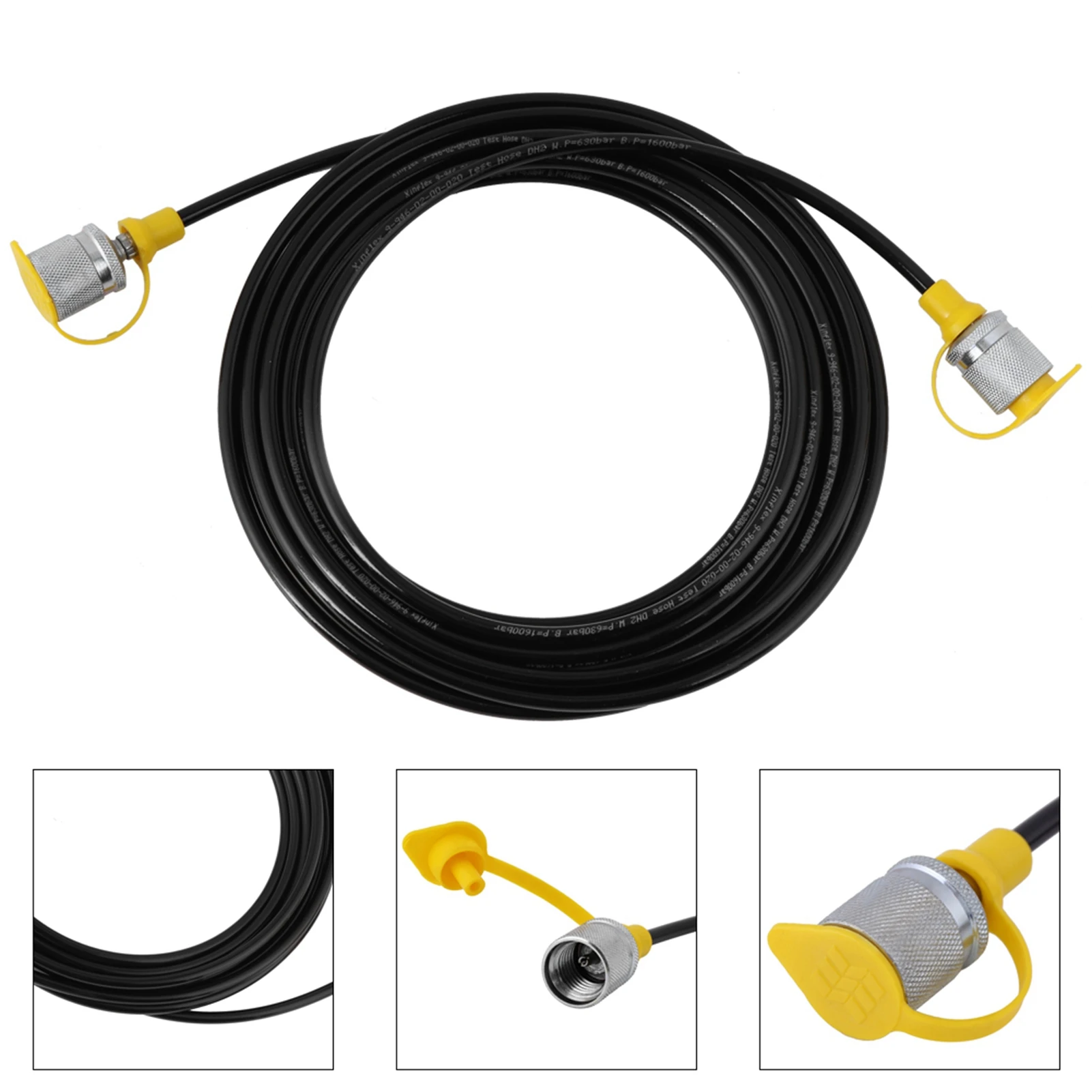 Hydraulic Pressure Test Hose 64MPa Hydraulic Pressure Test Hose 5.0M/16.4FT - Female Liquid Black
Hydraulic Pressure Test Hose 64MPa Hydraulic Pressure Test Hose 5.0M/16.4FT - Female Liquid Black