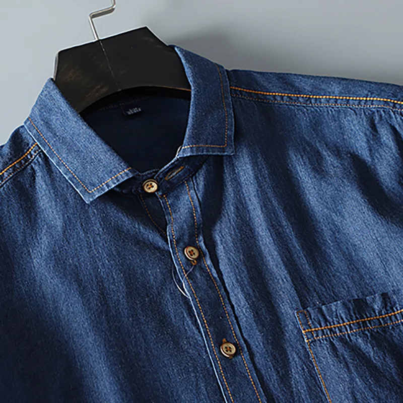 Denim American style casual wash! 2024 spring and autumn new cotton long-sleeved shirt men's outerwear
Denim American style casual wash! 2024 spring and autumn new cotton long-sleeved shirt men's outerwear