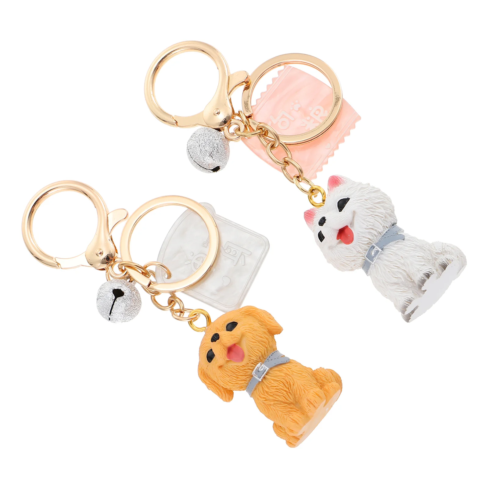 2pcs Dog Keychain Adorable Puppy Shape Decorative Bag Charms Durable Metal Resin Creative Lover Accessories
2pcs Dog Keychain Adorable Puppy Shape Decorative Bag Charms Durable Metal Resin Creative Lover Accessories