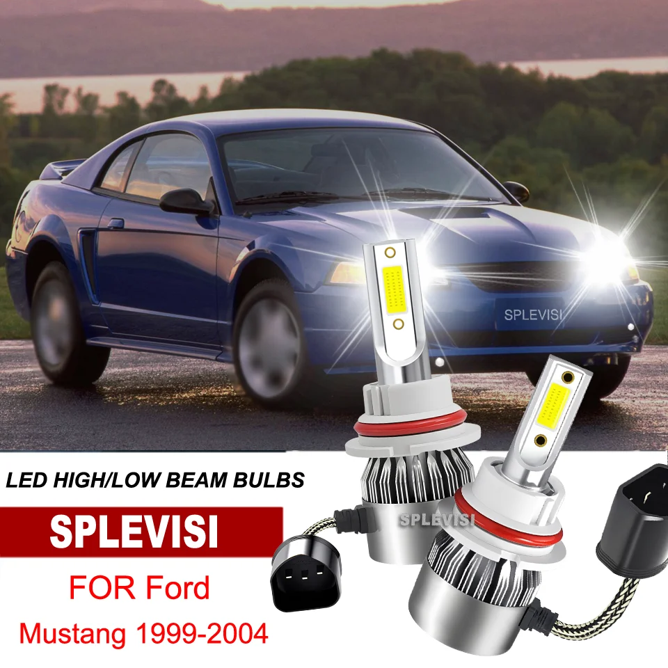 LED Headlight Hi/Low Beam Bulbs IP67 Waterproof Universal Long Lifespan For Ford Mustang 1999 2000 2001 2002 2003 2004
LED Headlight Hi/Low Beam Bulbs IP67 Waterproof Universal Long Lifespan For Ford Mustang 1999 2000 2001 2002 2003 2004