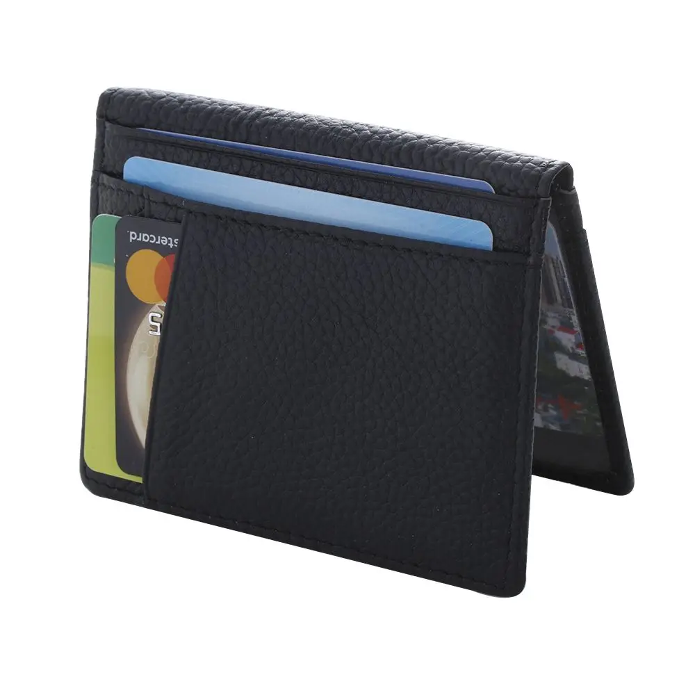 Black Genuine Leather Pockets Bifold Slim Wallet Money Clip Credit Card Holder Purse
Black Genuine Leather Pockets Bifold Slim Wallet Money Clip Credit Card Holder Purse