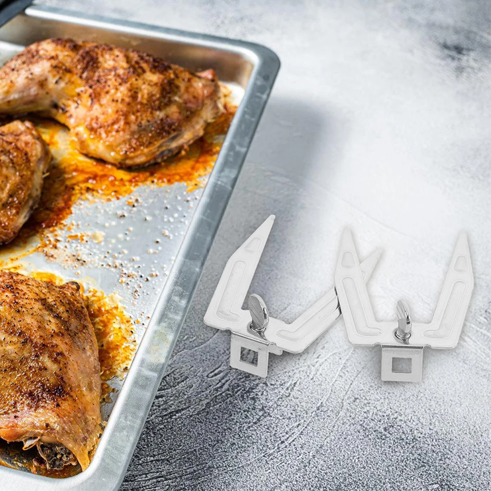 4pcs Chicken Fork Component Stainless Steel Air Fryer Tools Rotating Grill Rotisserie Meat Carving Forks Skewers Kitchen
4pcs Chicken Fork Component Stainless Steel Air Fryer Tools Rotating Grill Rotisserie Meat Carving Forks Skewers Kitchen
