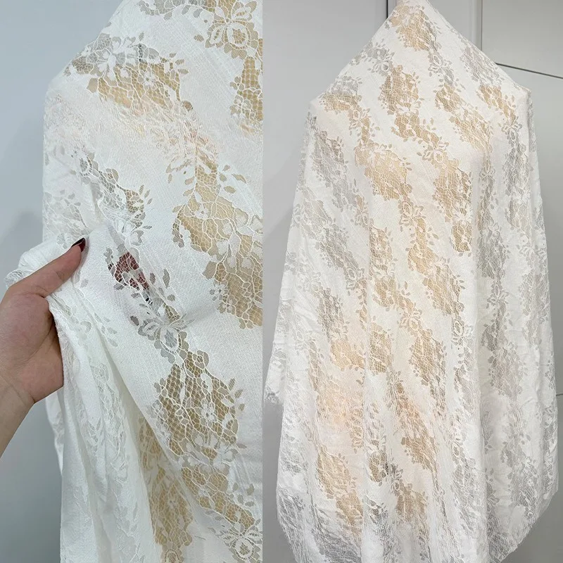 Mistlace Hollow Out Burnout Lace Sheer Fabric Thin Transparent Floral Fabric Eelgant Material for Gown Bridal Dress DIY#102
Mistlace Hollow Out Burnout Lace Sheer Fabric Thin Transparent Floral Fabric Eelgant Material for Gown Bridal Dress DIY#102