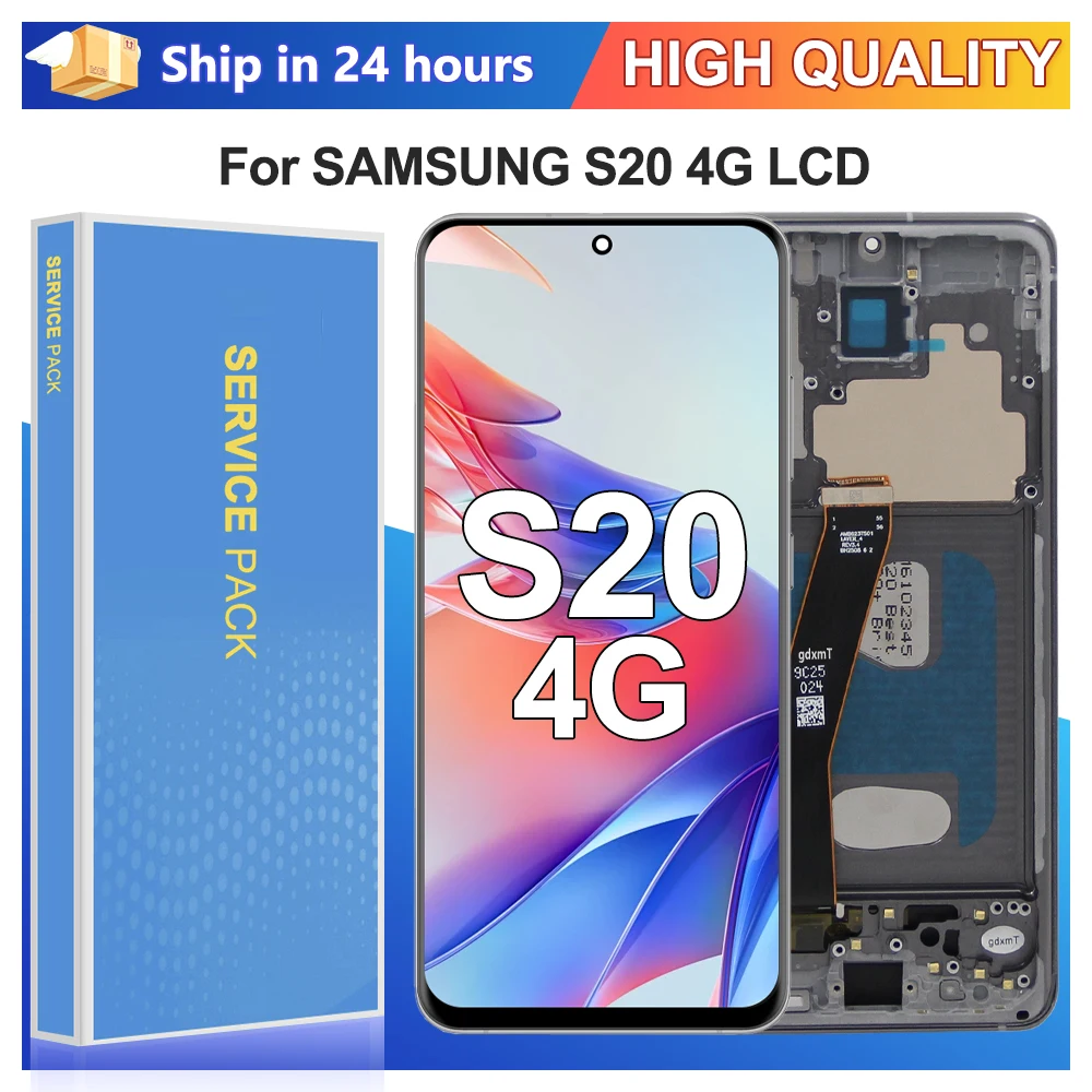 S20 4G для Samsung S20 SM-G980 SM-G980F SM-G980F/DS ЖК-дисплей с цифровым преобразователем сенсорного экрана в сборе, запасные части
S20 4G для Samsung S20 SM-G980 SM-G980F SM-G980F/DS ЖК-дисплей с цифровым преобразователем сенсорного экрана в сборе, запасные части