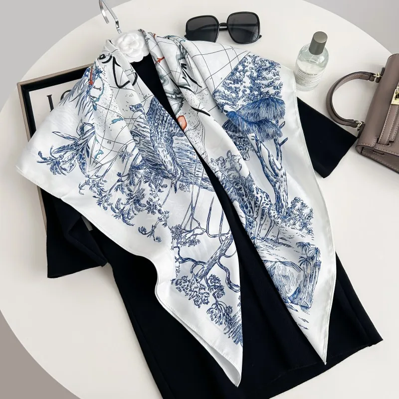 New Fashion Printed Tube Top Multi-functional Air Conditioner Towel 90cm Square Scarf Versatile Shawl Imitation Silk Scarf
New Fashion Printed Tube Top Multi-functional Air Conditioner Towel 90cm Square Scarf Versatile Shawl Imitation Silk Scarf
