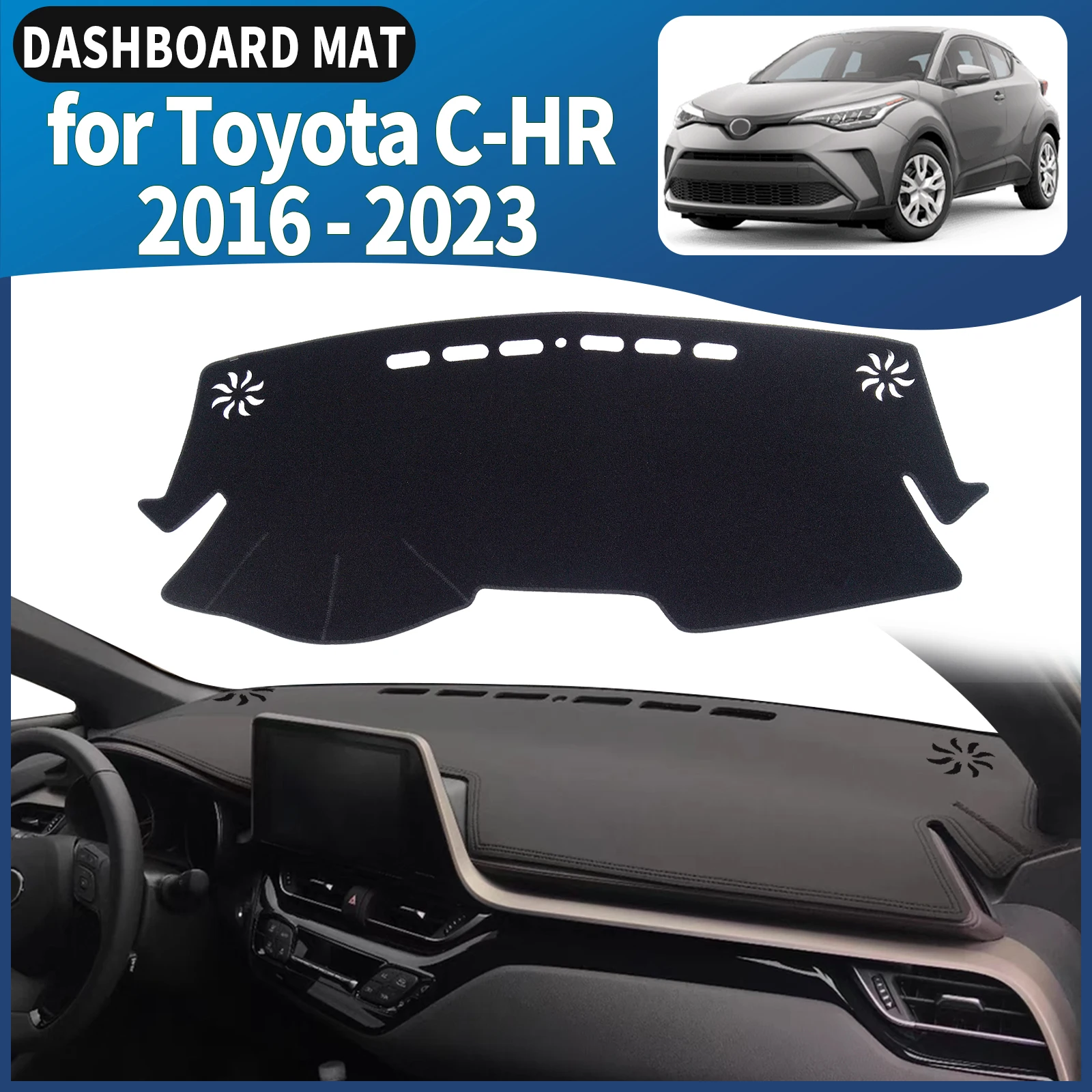 fit for Toyota C-HR CHR C HR 2023-2016 Dashmat Dashboard Cover Pad DashMat Sunshade Protective Carpet Car Accessories Leather
fit for Toyota C-HR CHR C HR 2023-2016 Dashmat Dashboard Cover Pad DashMat Sunshade Protective Carpet Car Accessories Leather