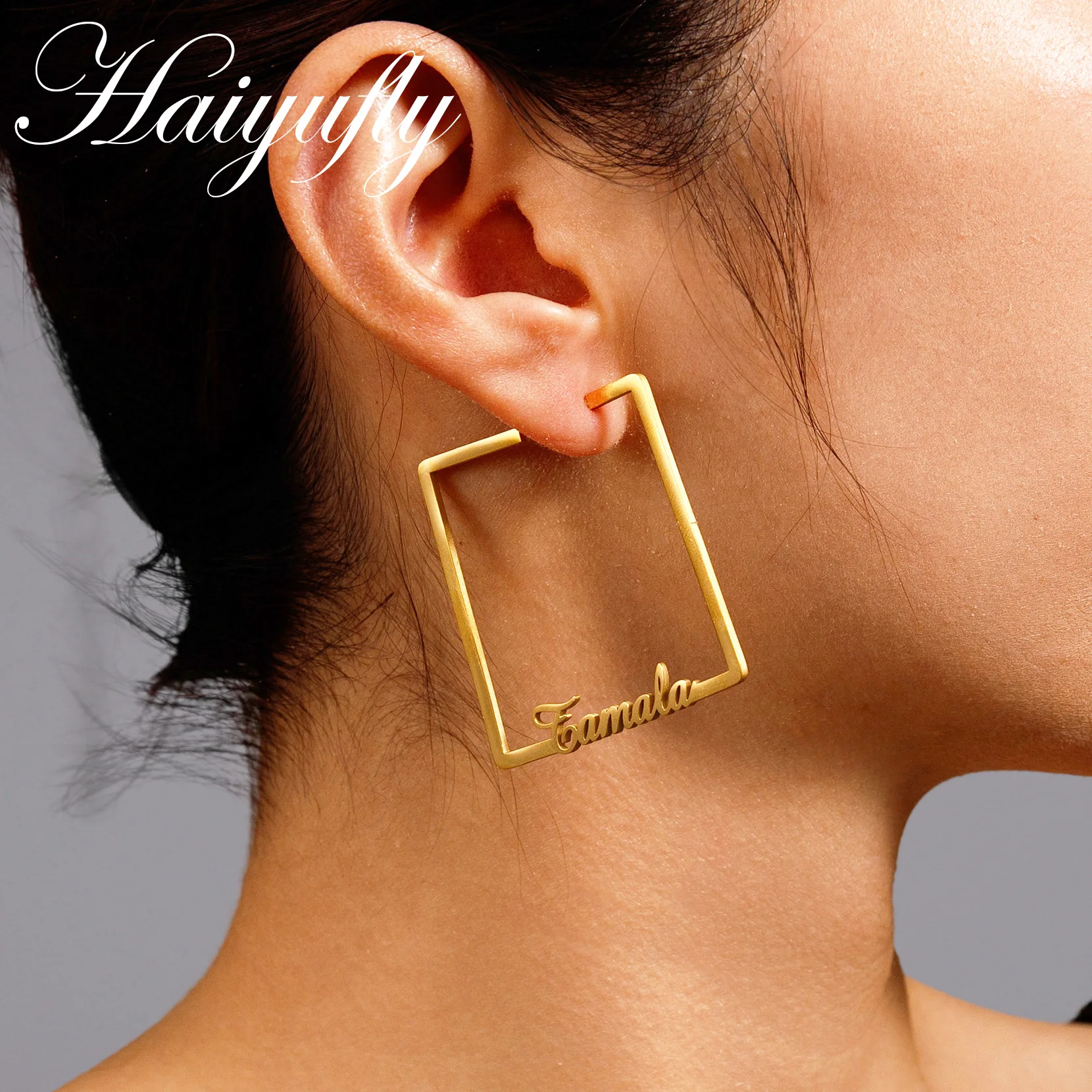 Haiyufly Custom Name Square Hoop Earring for Women Pin Earrings Stainless Steel Jewelry Mother Kids Personalized Birthday Gift
Haiyufly Custom Name Square Hoop Earring for Women Pin Earrings Stainless Steel Jewelry Mother Kids Personalized Birthday Gift
