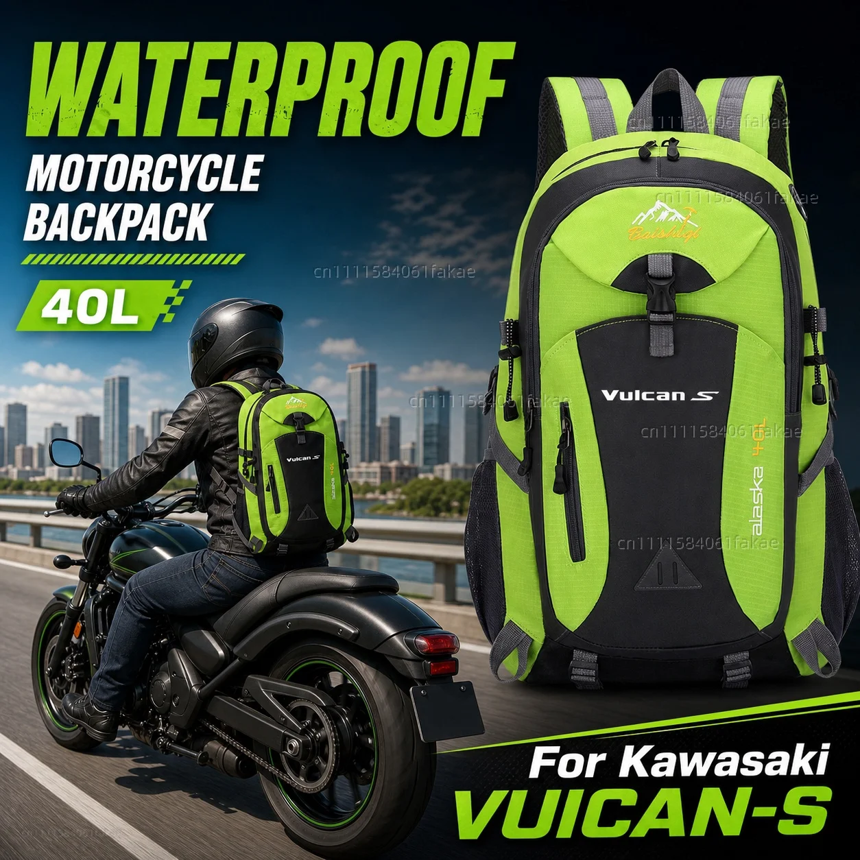 For Kawasaki VUICAN-S 650 2015-2018 Logo Vuican-s Motorcycle Backpack 40L Waterproof Travel Backpack Outdoor Hiking Camping
For Kawasaki VUICAN-S 650 2015-2018 Logo Vuican-s Motorcycle Backpack 40L Waterproof Travel Backpack Outdoor Hiking Camping