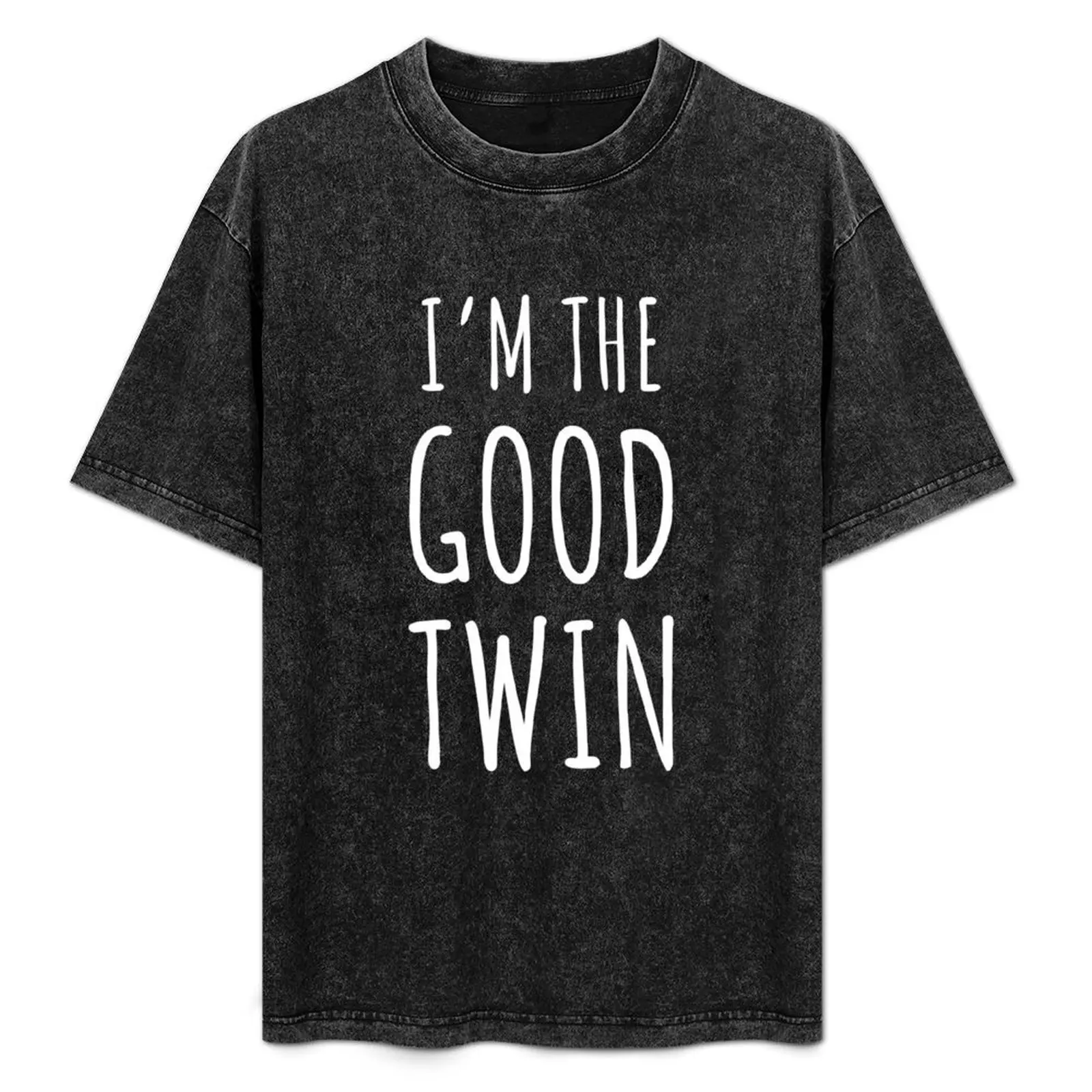 I'm The Good Twin - Matching Evil Twin Design Also Available! T-Shirt Modern Print Casual T-Shirt
I'm The Good Twin - Matching Evil Twin Design Also Available! T-Shirt Modern Print Casual T-Shirt