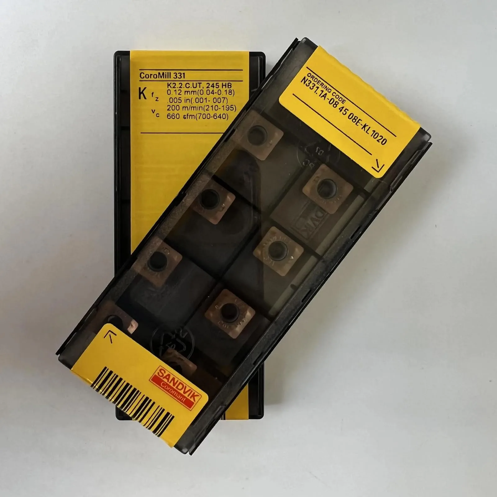 Original SANDVIK / N331,1A-084508E-KL 1020 / Hard alloy CNC Blade 10 Pcs
Original SANDVIK / N331,1A-084508E-KL 1020 / Hard alloy CNC Blade 10 Pcs