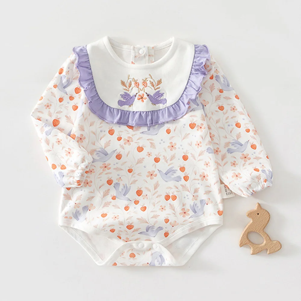 Детская одежда, боди с длинными рукавами для маленьких девочек, хлопковые осенние комбинезоны с цветочными оборками, Новое поступление
Детская одежда, боди с длинными рукавами для маленьких девочек, хлопковые осенние комбинезоны с цветочными оборками, Новое поступление