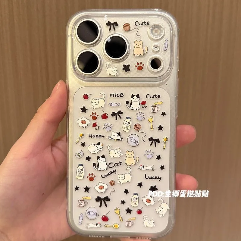 4 шт. для iphone 17 Pro Max, очаровательные наклейки для ногтей с тиснением собаки и 3D-эффектом, очаровательные узоры кота, идеально подходят для DIY
4 шт. для iphone 17 Pro Max, очаровательные наклейки для ногтей с тиснением собаки и 3D-эффектом, очаровательные узоры кота, идеально подходят для DIY