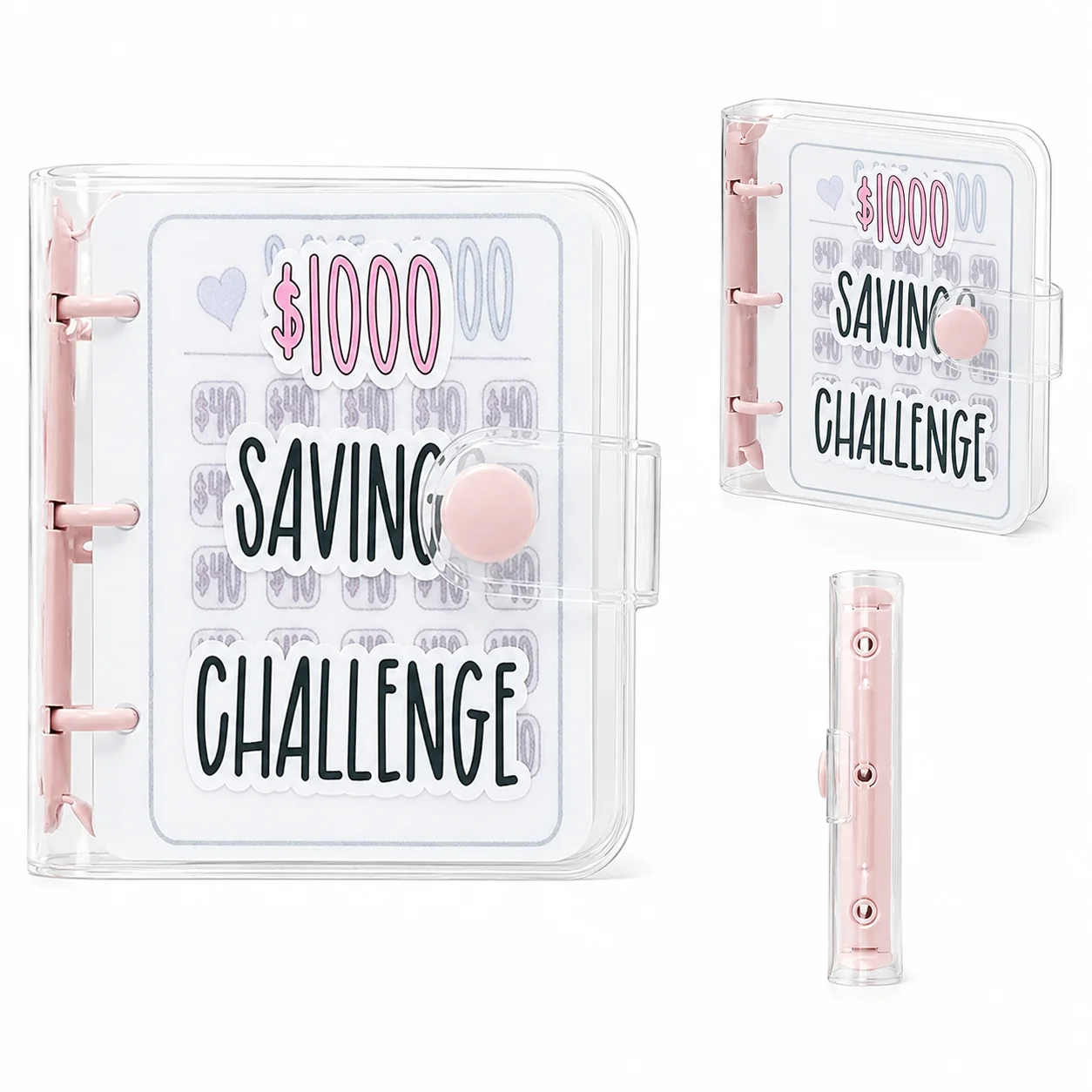 Pink 1000 Saving Challenge Journal Reusable Budget Planner with Expense Goal Tracking Worksheets Charts for Family Kids Gift
Pink 1000 Saving Challenge Journal Reusable Budget Planner with Expense Goal Tracking Worksheets Charts for Family Kids Gift
