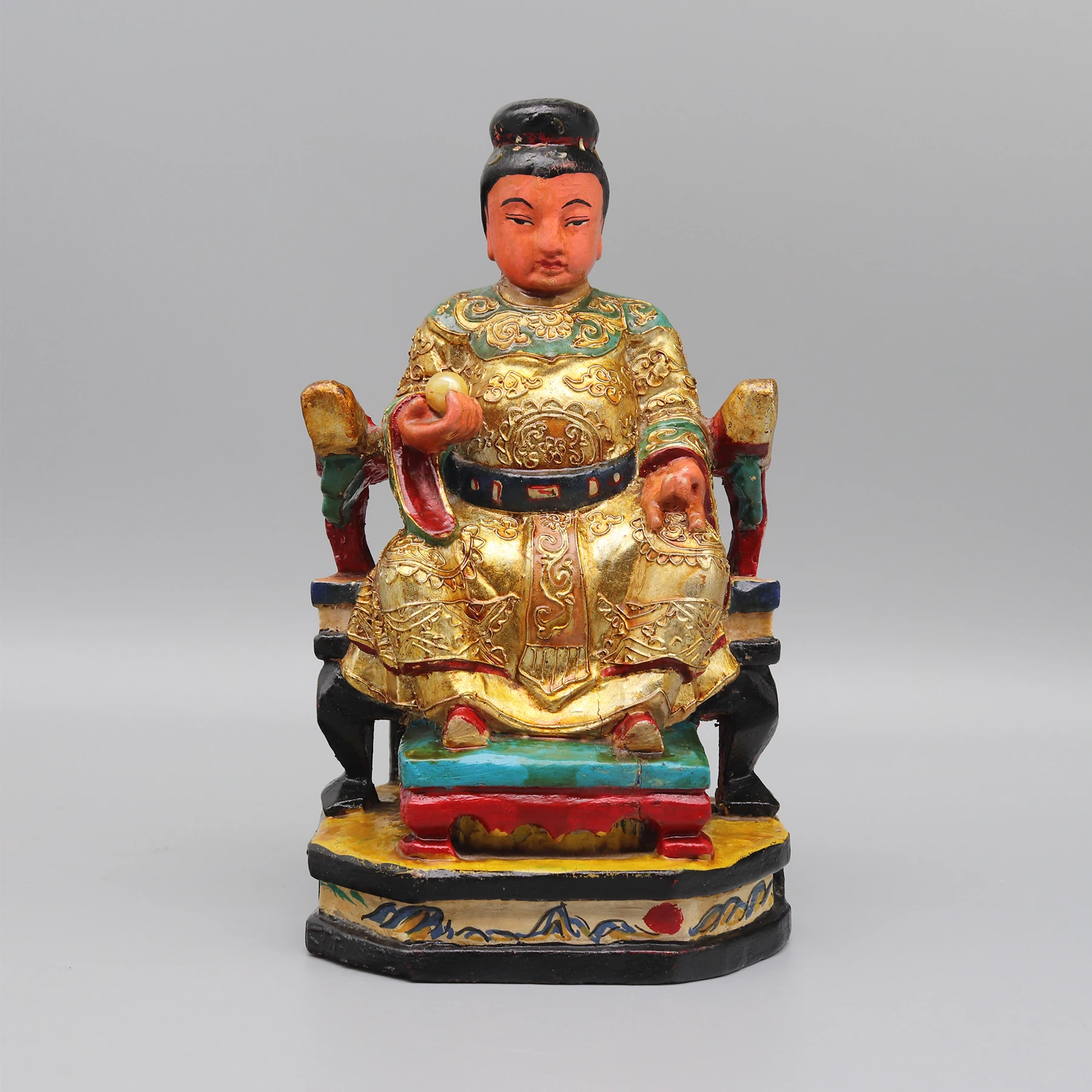 Mazu Wooden Statue, Temple Figurine from Fujian Province, Solid Wooden Sculpture
Mazu Wooden Statue, Temple Figurine from Fujian Province, Solid Wooden Sculpture