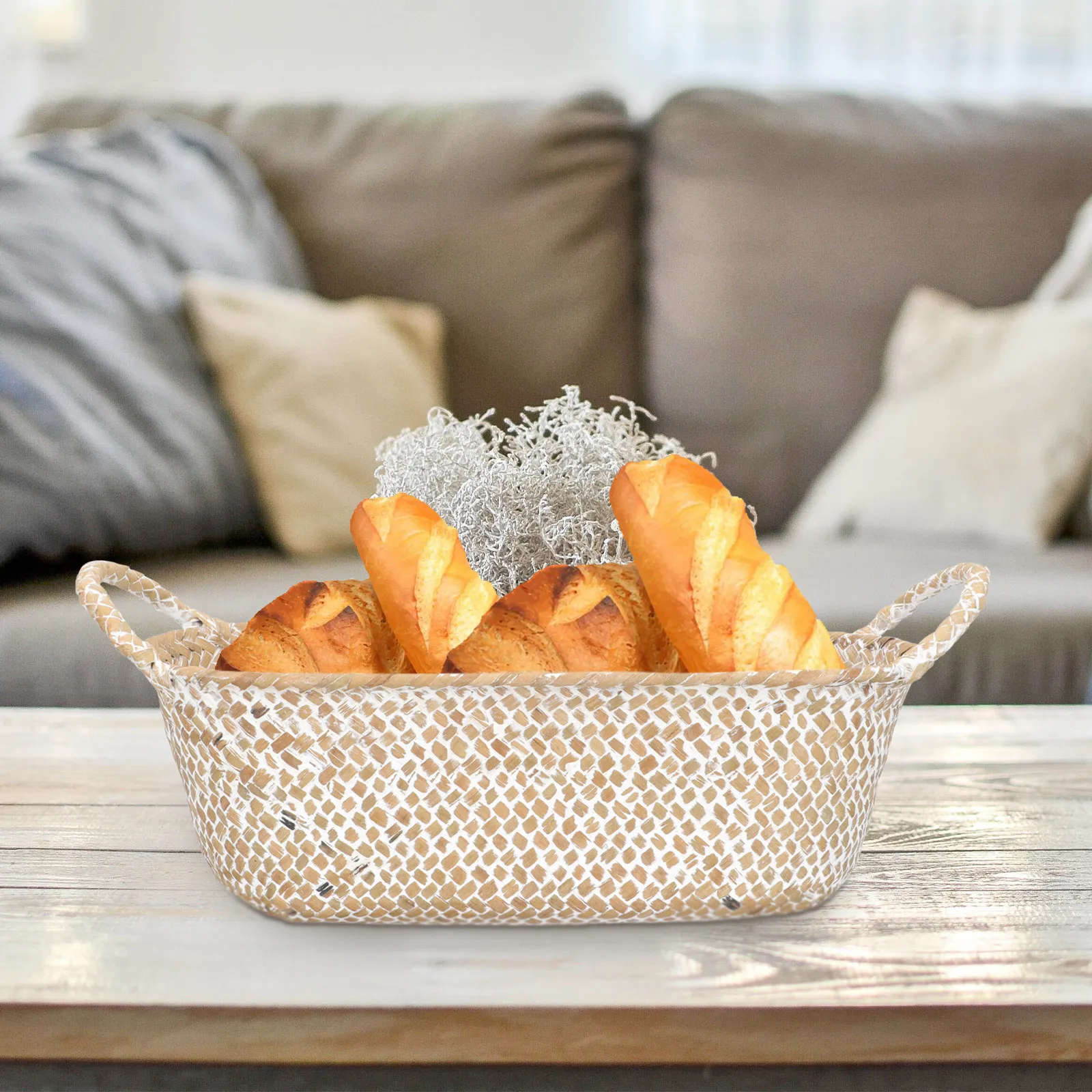 Large Straw Woven Baskets Handmade Storage Organizer Rustic Decorative Basket Desktop Phone Cosmetics Grass Material
Large Straw Woven Baskets Handmade Storage Organizer Rustic Decorative Basket Desktop Phone Cosmetics Grass Material