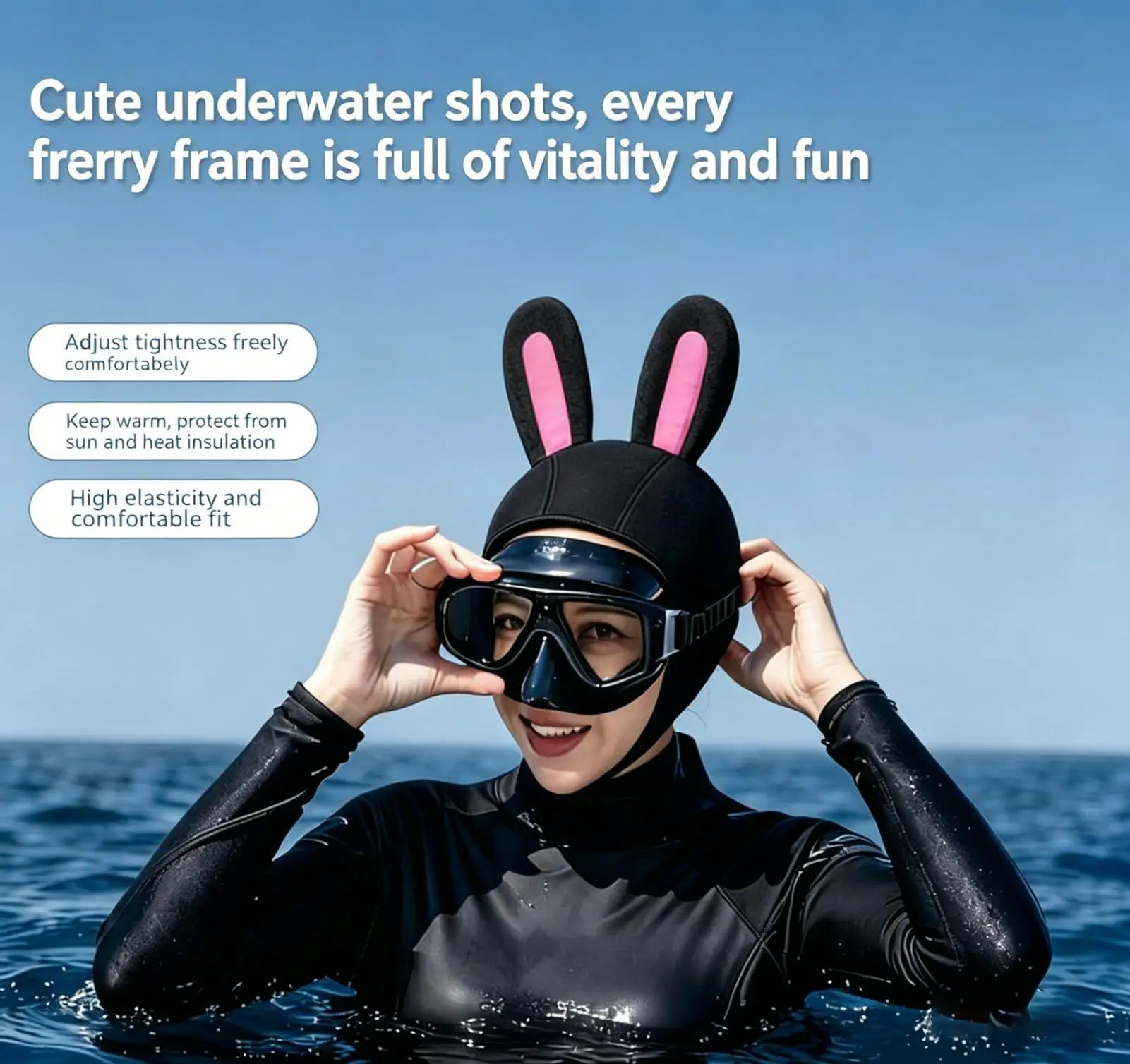 Cartoon Rabbit Diving Caps 3mm Neoprene Hood Swimming Caps for Rafting Snorkeling Winter Ear Protection Warmth
Cartoon Rabbit Diving Caps 3mm Neoprene Hood Swimming Caps for Rafting Snorkeling Winter Ear Protection Warmth