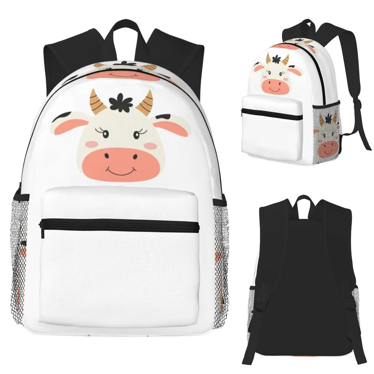 Cute Black And White Cow Head Student Backpack School Bag Hiking Travel Daypack for Boys Girls Fashion Bookbag Shoulder Bags
Cute Black And White Cow Head Student Backpack School Bag Hiking Travel Daypack for Boys Girls Fashion Bookbag Shoulder Bags
