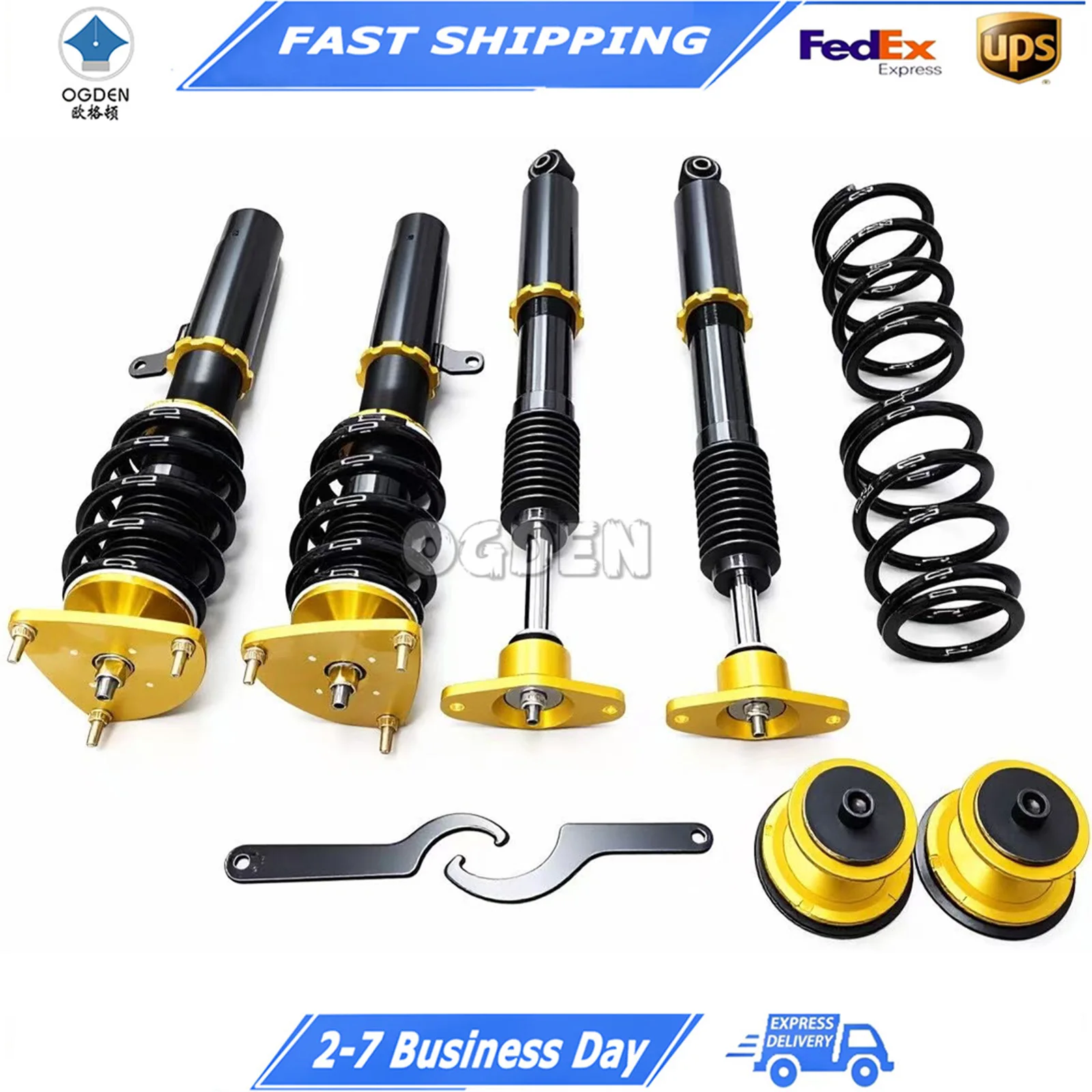OGDEN Coilovers with Pillowball Top Mounts for Classic Ford Focus
OGDEN Coilovers with Pillowball Top Mounts for Classic Ford Focus