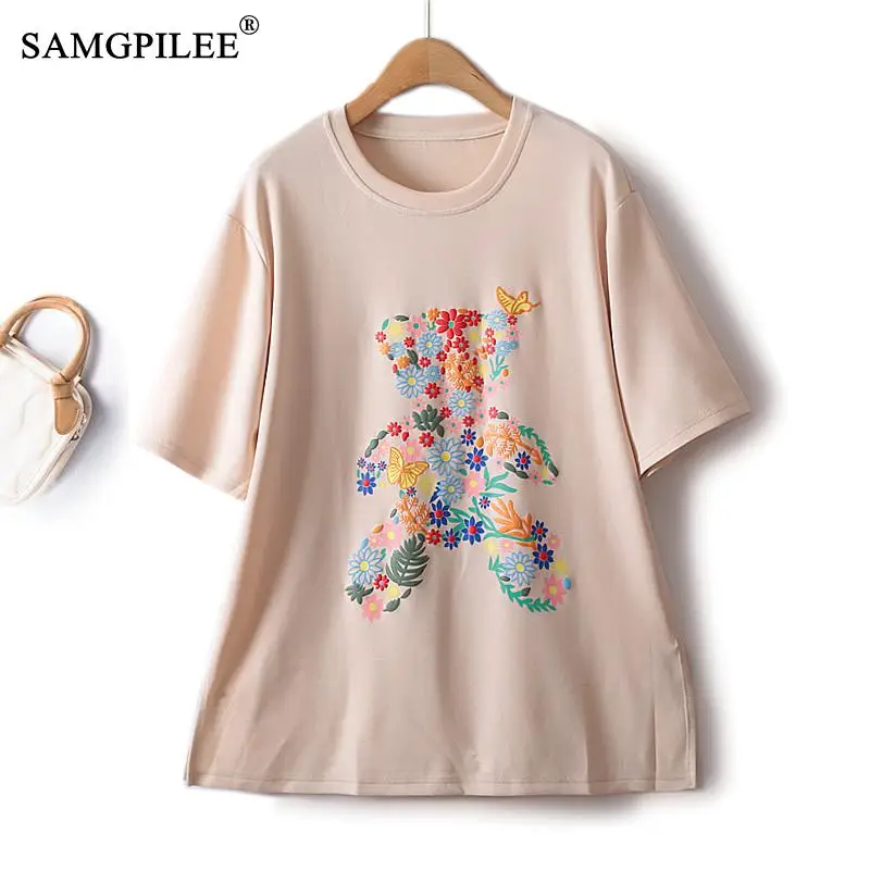 Oversized T-shirt Printed Sweet Beauty 2023 Summer New Offset Printing Cartoon Pattern Air Cotton Half Sleeve Y2k Tops Women 4XL
Oversized T-shirt Printed Sweet Beauty 2023 Summer New Offset Printing Cartoon Pattern Air Cotton Half Sleeve Y2k Tops Women 4XL