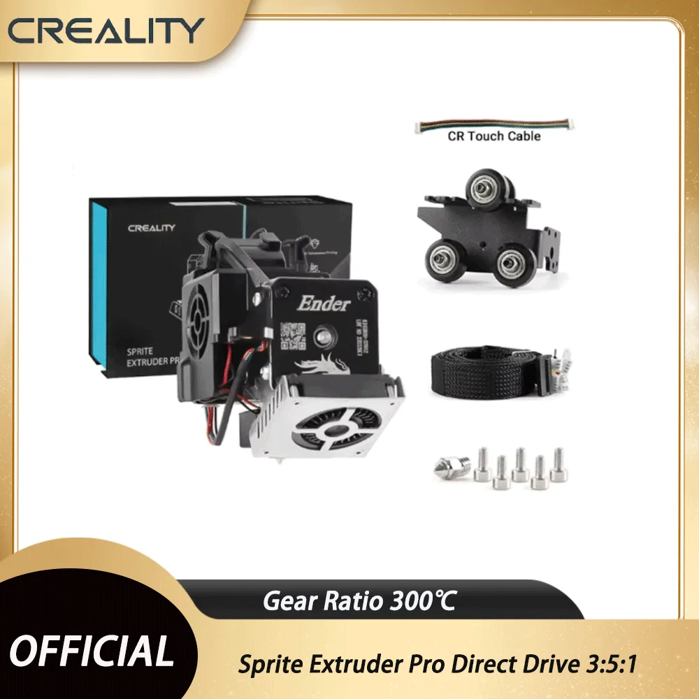 Creality Sprite Extruder Pro Direct Drive 3:5:1 Gear Ratio 300℃ for Ender-3 Series Kit
Creality Sprite Extruder Pro Direct Drive 3:5:1 Gear Ratio 300℃ for Ender-3 Series Kit