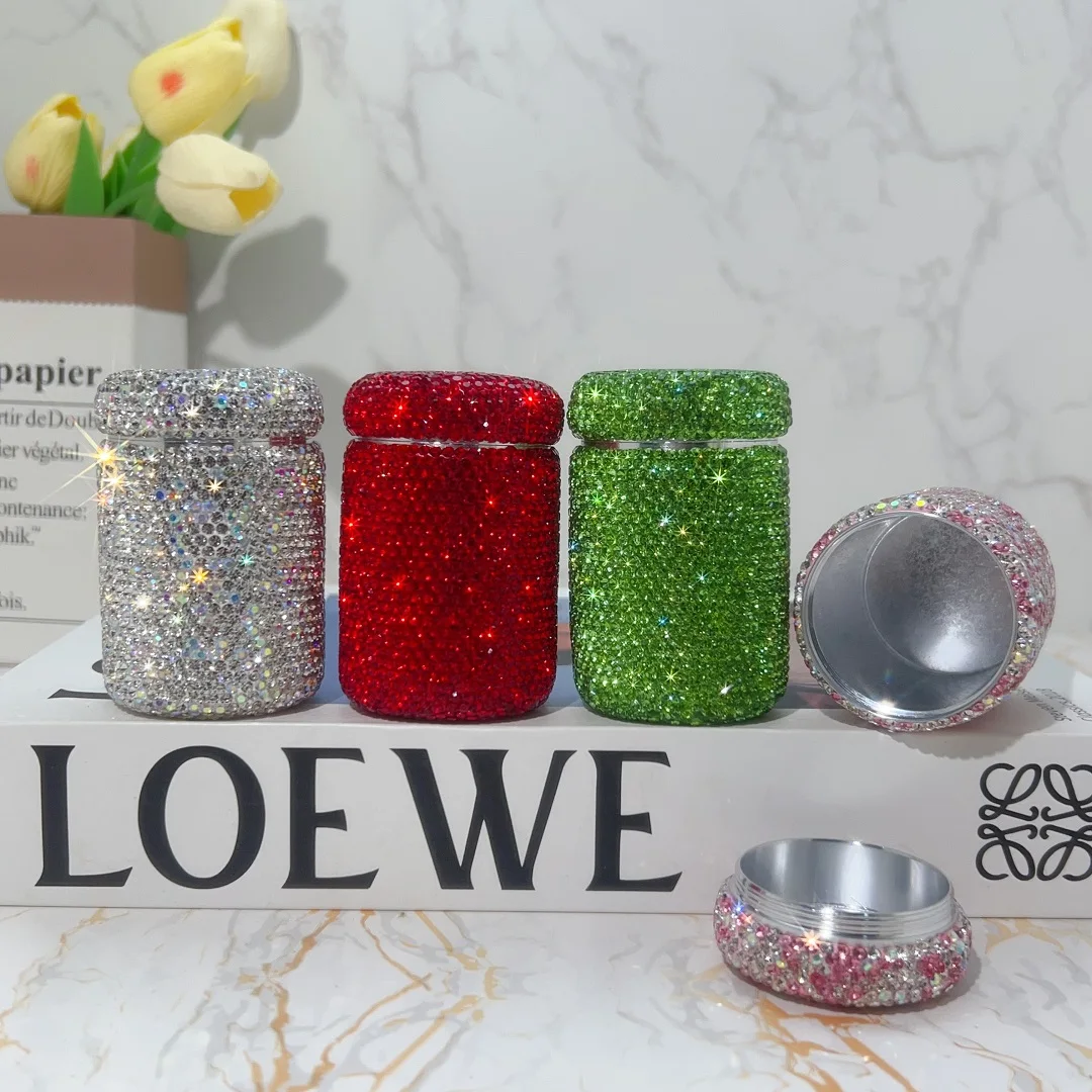 Stainless Steel Toothpick Dispenser Storage Case Rhinestone Storing Tea Leaves Cotton Swabs Candies Jewelry Dust-proof Container
Stainless Steel Toothpick Dispenser Storage Case Rhinestone Storing Tea Leaves Cotton Swabs Candies Jewelry Dust-proof Container