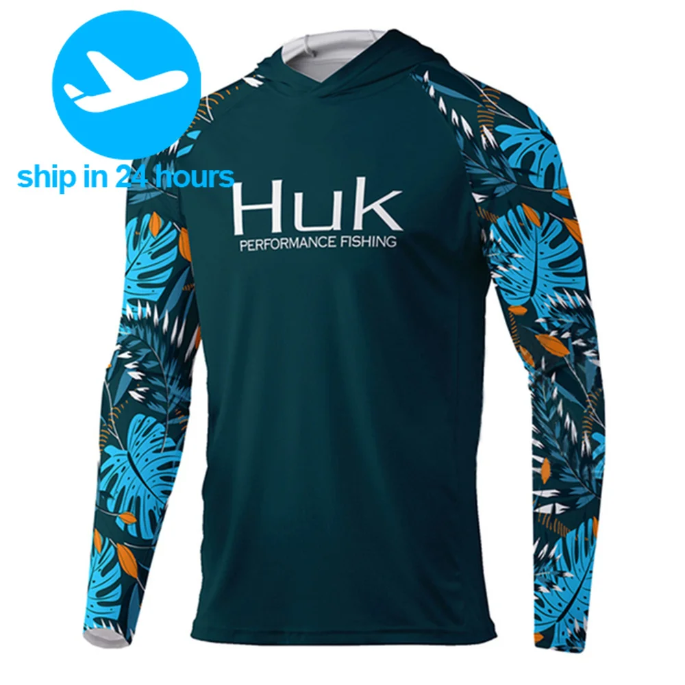 HUK Fishing T-shirt hooded Fishing Shirt Men Long Sleeve Uv Protection 50 Fishing Shirts Apparel Outdoor Clothing Roupa De Pesca
HUK Fishing T-shirt hooded Fishing Shirt Men Long Sleeve Uv Protection 50 Fishing Shirts Apparel Outdoor Clothing Roupa De Pesca