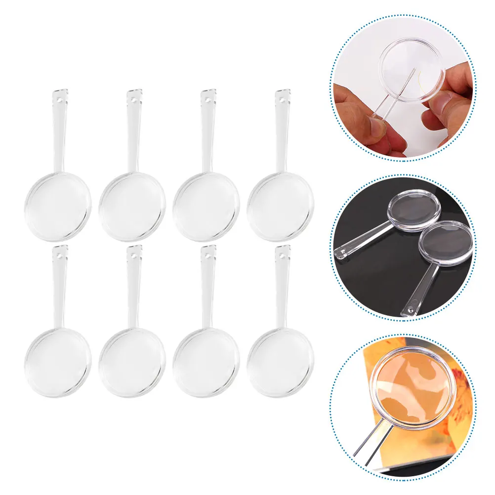 8pcs Kids Magnifying Glass Acrylic Handheld Magnifier For Children Toddler Portable Lens Elderly Reading
8pcs Kids Magnifying Glass Acrylic Handheld Magnifier For Children Toddler Portable Lens Elderly Reading