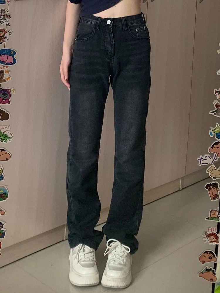 High Waist Wide Leg Jeans Women's Loose Fit Floor Length Pants High Street Style Denim Trousers for Young Women 18-24 Years Old
High Waist Wide Leg Jeans Women's Loose Fit Floor Length Pants High Street Style Denim Trousers for Young Women 18-24 Years Old