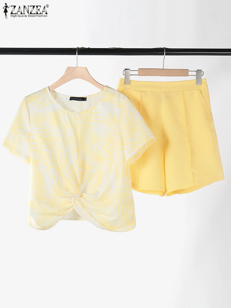 ZANZEA 2025 Summer Matching Sets Women Fashion 2PCS Short Sets Casual Printed Tops Outfits Holiday Korean Shorts Suits Oversized
ZANZEA 2025 Summer Matching Sets Women Fashion 2PCS Short Sets Casual Printed Tops Outfits Holiday Korean Shorts Suits Oversized