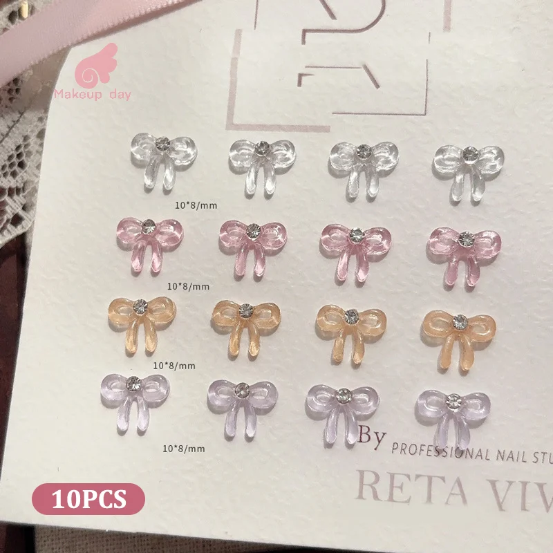 10PCS Transparent 3D Nail Art Rhinestone Bow Charms Accessories Parts For Manicure Nails Decoration Supplies
10PCS Transparent 3D Nail Art Rhinestone Bow Charms Accessories Parts For Manicure Nails Decoration Supplies