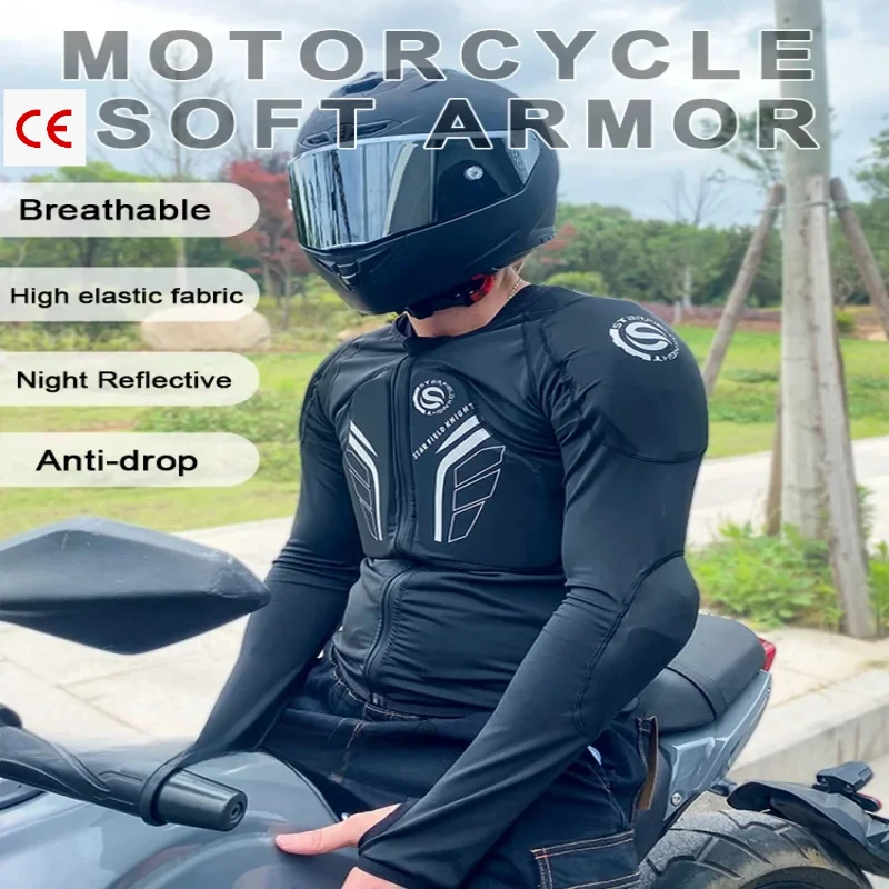 SFK Newest Soft Armor Riding Clothing Elastic Slim Fit Motorcycle Jacket Summer Breathable with CE Protective Gears Accessories
SFK Newest Soft Armor Riding Clothing Elastic Slim Fit Motorcycle Jacket Summer Breathable with CE Protective Gears Accessories
