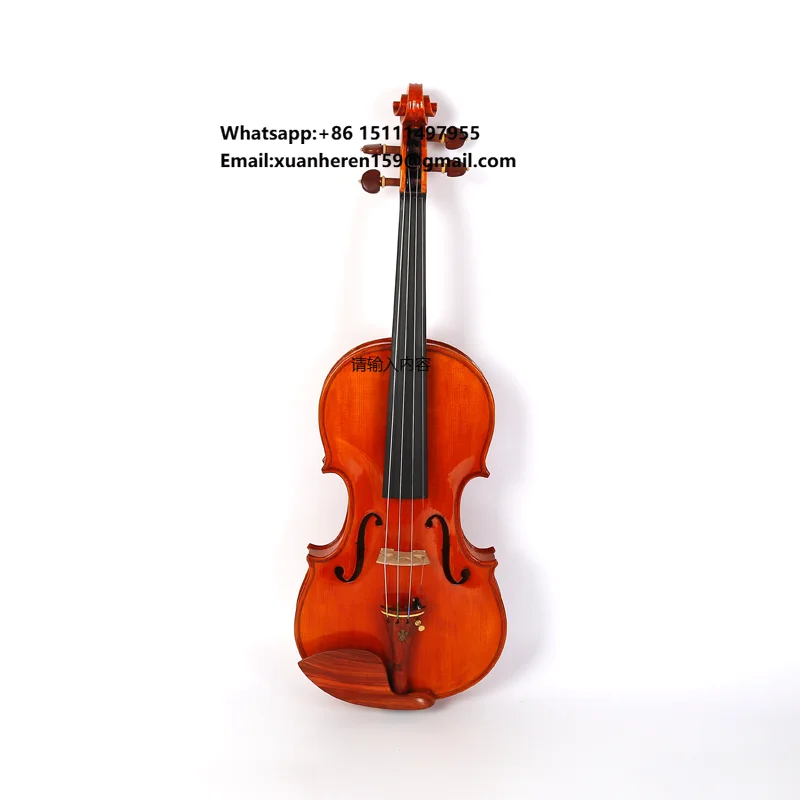 Stringed Instrument Factory High Quality Handmade High-gloss All Solid Wood Violin
Stringed Instrument Factory High Quality Handmade High-gloss All Solid Wood Violin