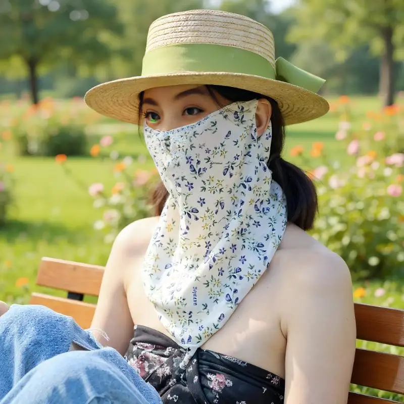Flowers Summer Sunscreen Mask Full Face Ultraviolet Female Thin Section Cover Face Veil Mask Neck Neck Protector
Flowers Summer Sunscreen Mask Full Face Ultraviolet Female Thin Section Cover Face Veil Mask Neck Neck Protector