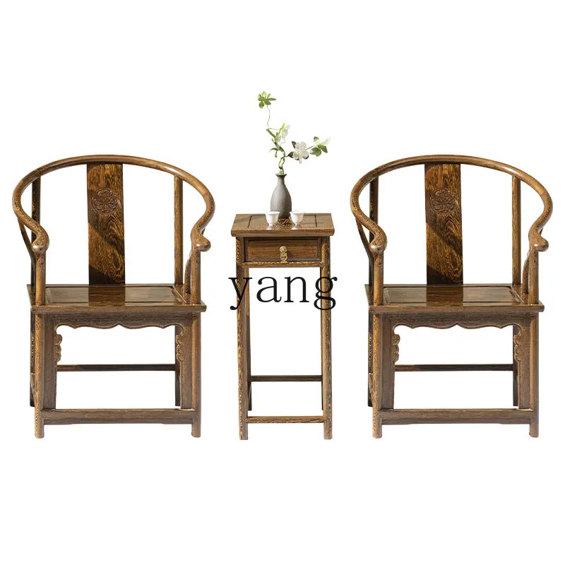 LTT armchair three-piece set Chinese all-solid wood tenon and mortise living room reception chair
LTT armchair three-piece set Chinese all-solid wood tenon and mortise living room reception chair