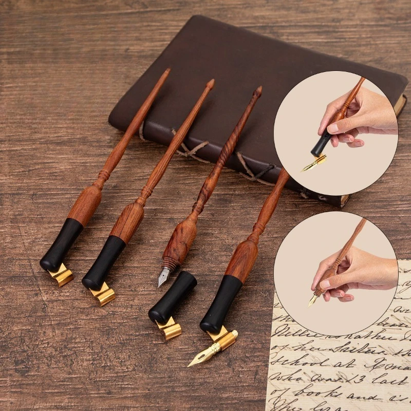 Solid Wood Dip Pen Barrel Dual-purpose Straight/slanted Rod Writing Supplies Student Art Comic Design English Writing Dip Pens
Solid Wood Dip Pen Barrel Dual-purpose Straight/slanted Rod Writing Supplies Student Art Comic Design English Writing Dip Pens