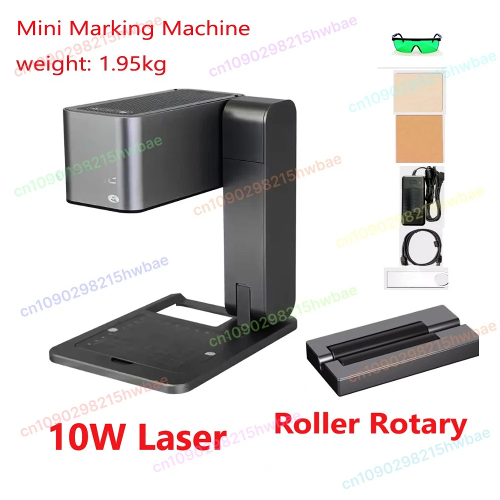 10W Laser Engraving Marking Machine iwth Rotary Portable for Mobile APP Windows Mac Engrave leaves wood Plastic Painted Metal 
10W Laser Engraving Marking Machine iwth Rotary Portable for Mobile APP Windows Mac Engrave leaves wood Plastic Painted Metal