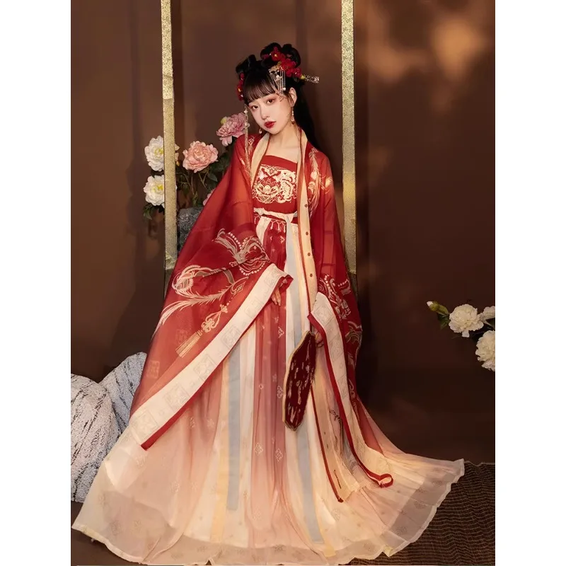 Myrtle Skirt Hanfu Women's 2025 New Autumn Improved Red Big-sleeved Shirt Fairy Style Tang Ancient Clothing Fairy Dress Hanfu
Myrtle Skirt Hanfu Women's 2025 New Autumn Improved Red Big-sleeved Shirt Fairy Style Tang Ancient Clothing Fairy Dress Hanfu
