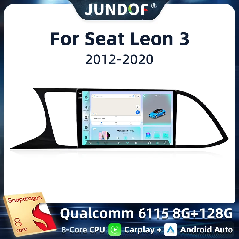 Jundof Qualcomm 2 din Android 13 Auto Car Radio Multimedia For Seat Leon MK3 2012 - 2020 GPS Navigation Carplay Stereo Player
Jundof Qualcomm 2 din Android 13 Auto Car Radio Multimedia For Seat Leon MK3 2012 - 2020 GPS Navigation Carplay Stereo Player