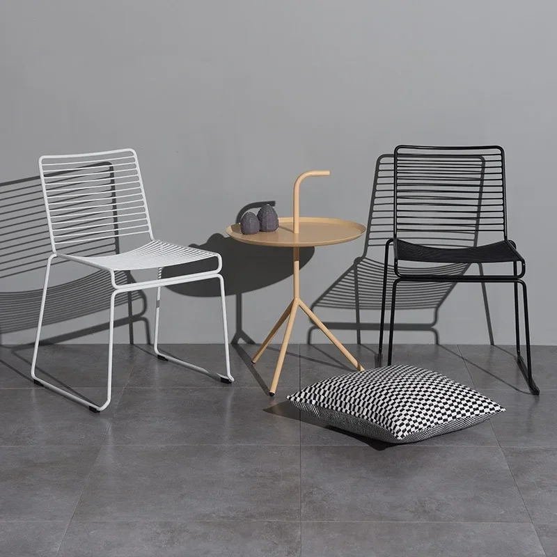 Nordic Dining Chair Wrought Iron Lounge Chair Minimalist Design Creative Personality Chair Small Apartment Iron Dining Chairs
Nordic Dining Chair Wrought Iron Lounge Chair Minimalist Design Creative Personality Chair Small Apartment Iron Dining Chairs